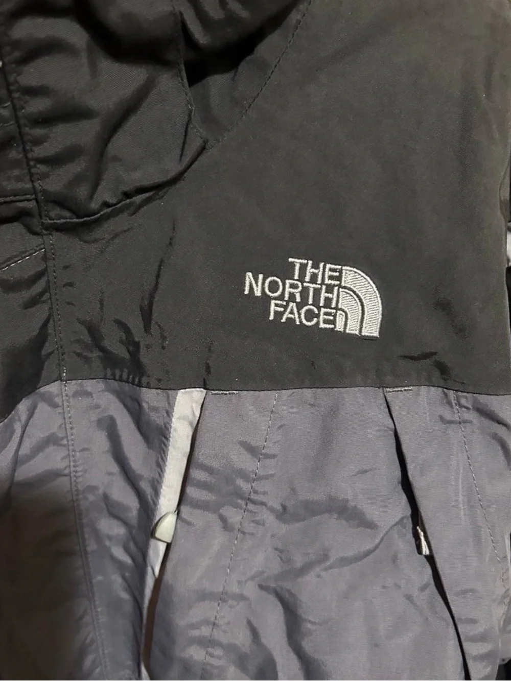 The North Face Hyvent Ski Snowboarding Jacket Mens XL Liner Waterproof GrayBlack